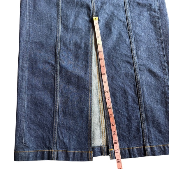 Loft Denim Patch Pocket Midi Skirt- Size 4 - Picture 8 of 8